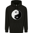 Taekwondo Fighter Mixed Martial Arts MMA Mens 80% Cotton Hoodie Black