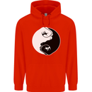 Taekwondo Fighter Mixed Martial Arts MMA Mens 80% Cotton Hoodie Bright Red