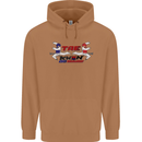 Taekwondo Fighter Mixed Martial Arts MMA Mens 80% Cotton Hoodie Caramel Latte