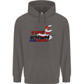Taekwondo Fighter Mixed Martial Arts MMA Mens 80% Cotton Hoodie Charcoal