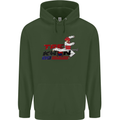 Taekwondo Fighter Mixed Martial Arts MMA Mens 80% Cotton Hoodie Forest Green