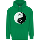 Taekwondo Fighter Mixed Martial Arts MMA Mens 80% Cotton Hoodie Irish Green