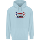 Taekwondo Fighter Mixed Martial Arts MMA Mens 80% Cotton Hoodie Light Blue