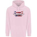 Taekwondo Fighter Mixed Martial Arts MMA Mens 80% Cotton Hoodie Light Pink