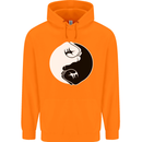 Taekwondo Fighter Mixed Martial Arts MMA Mens 80% Cotton Hoodie Orange