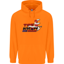 Taekwondo Fighter Mixed Martial Arts MMA Mens 80% Cotton Hoodie Orange