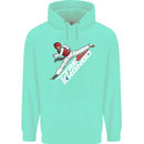 Taekwondo Fighter Mixed Martial Arts MMA Mens 80% Cotton Hoodie Peppermint