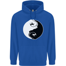 Taekwondo Fighter Mixed Martial Arts MMA Mens 80% Cotton Hoodie Royal Blue