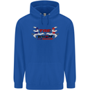 Taekwondo Fighter Mixed Martial Arts MMA Mens 80% Cotton Hoodie Royal Blue