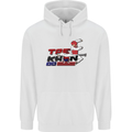 Taekwondo Fighter Mixed Martial Arts MMA Mens 80% Cotton Hoodie White