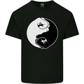 Taekwondo Fighter Mixed Martial Arts MMA Mens Cotton T-Shirt Tee Top Black