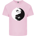 Taekwondo Fighter Mixed Martial Arts MMA Mens Cotton T-Shirt Tee Top Light Pink