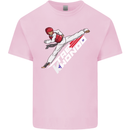 Taekwondo Fighter Mixed Martial Arts MMA Mens Cotton T-Shirt Tee Top Light Pink