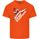 Taekwondo Fighter Mixed Martial Arts MMA Mens Cotton T-Shirt Tee Top Orange