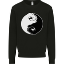 Taekwondo Fighter Mixed Martial Arts MMA Mens Sweatshirt Jumper Black