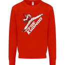 Taekwondo Fighter Mixed Martial Arts MMA Mens Sweatshirt Jumper Bright Red