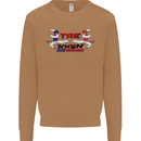 Taekwondo Fighter Mixed Martial Arts MMA Mens Sweatshirt Jumper Caramel Latte