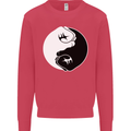 Taekwondo Fighter Mixed Martial Arts MMA Mens Sweatshirt Jumper Heliconia
