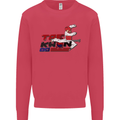Taekwondo Fighter Mixed Martial Arts MMA Mens Sweatshirt Jumper Heliconia