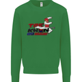 Taekwondo Fighter Mixed Martial Arts MMA Mens Sweatshirt Jumper Irish Green
