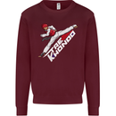Taekwondo Fighter Mixed Martial Arts MMA Mens Sweatshirt Jumper Maroon