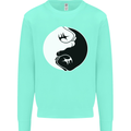 Taekwondo Fighter Mixed Martial Arts MMA Mens Sweatshirt Jumper Peppermint