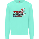 Taekwondo Fighter Mixed Martial Arts MMA Mens Sweatshirt Jumper Peppermint