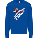 Taekwondo Fighter Mixed Martial Arts MMA Mens Sweatshirt Jumper Royal Blue