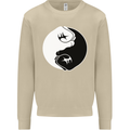 Taekwondo Fighter Mixed Martial Arts MMA Mens Sweatshirt Jumper Sand