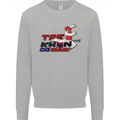 Taekwondo Fighter Mixed Martial Arts MMA Mens Sweatshirt Jumper Sports Grey