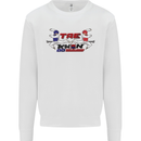 Taekwondo Fighter Mixed Martial Arts MMA Mens Sweatshirt Jumper White