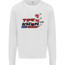Taekwondo Fighter Mixed Martial Arts MMA Mens Sweatshirt Jumper White