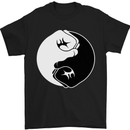 Taekwondo Fighter Mixed Martial Arts MMA Mens T-Shirt Cotton Gildan Black