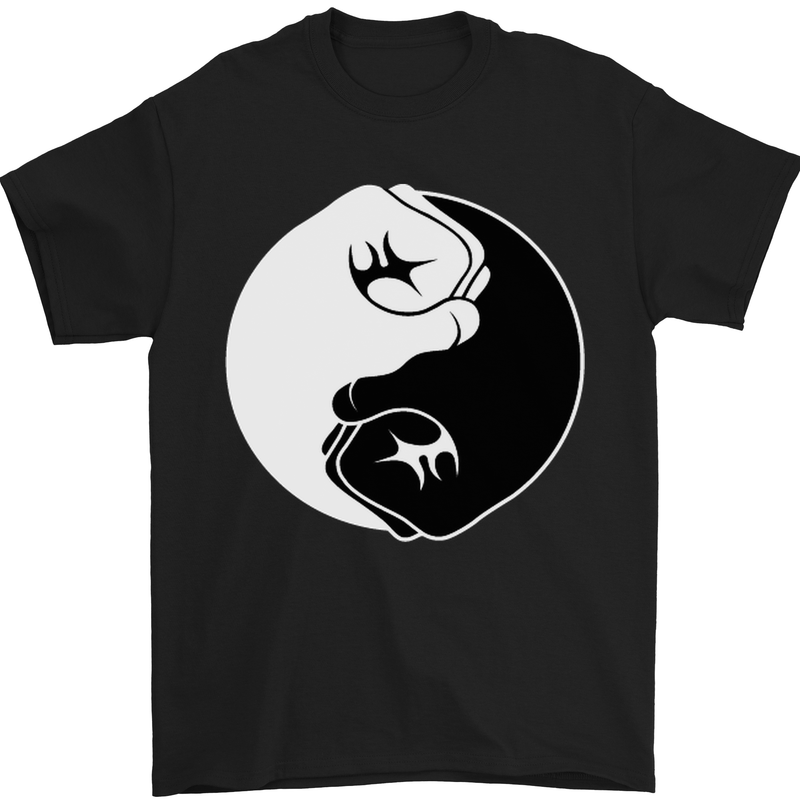 Taekwondo Fighter Mixed Martial Arts MMA Mens T-Shirt Cotton Gildan Black
