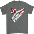 Taekwondo Fighter Mixed Martial Arts MMA Mens T-Shirt Cotton Gildan Charcoal