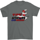 Taekwondo Fighter Mixed Martial Arts MMA Mens T-Shirt Cotton Gildan Charcoal