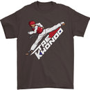 Taekwondo Fighter Mixed Martial Arts MMA Mens T-Shirt Cotton Gildan Dark Chocolate
