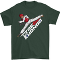 Taekwondo Fighter Mixed Martial Arts MMA Mens T-Shirt Cotton Gildan Forest Green
