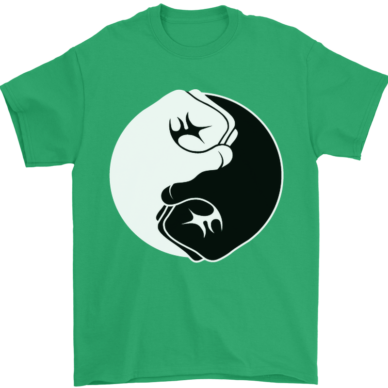 Taekwondo Fighter Mixed Martial Arts MMA Mens T-Shirt Cotton Gildan Irish Green