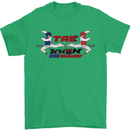 Taekwondo Fighter Mixed Martial Arts MMA Mens T-Shirt Cotton Gildan Irish Green