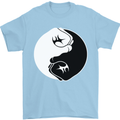Taekwondo Fighter Mixed Martial Arts MMA Mens T-Shirt Cotton Gildan Light Blue