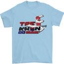 Taekwondo Fighter Mixed Martial Arts MMA Mens T-Shirt Cotton Gildan Light Blue