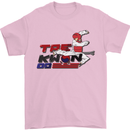 Taekwondo Fighter Mixed Martial Arts MMA Mens T-Shirt Cotton Gildan Light Pink