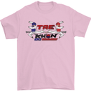 Taekwondo Fighter Mixed Martial Arts MMA Mens T-Shirt Cotton Gildan Light Pink