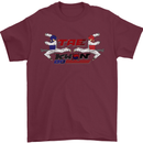 Taekwondo Fighter Mixed Martial Arts MMA Mens T-Shirt Cotton Gildan Maroon