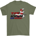 Taekwondo Fighter Mixed Martial Arts MMA Mens T-Shirt Cotton Gildan Military Green