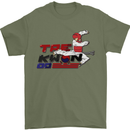 Taekwondo Fighter Mixed Martial Arts MMA Mens T-Shirt Cotton Gildan Military Green
