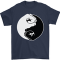 Taekwondo Fighter Mixed Martial Arts MMA Mens T-Shirt Cotton Gildan Navy Blue