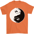 Taekwondo Fighter Mixed Martial Arts MMA Mens T-Shirt Cotton Gildan Orange