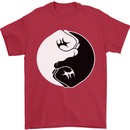 Taekwondo Fighter Mixed Martial Arts MMA Mens T-Shirt Cotton Gildan Red